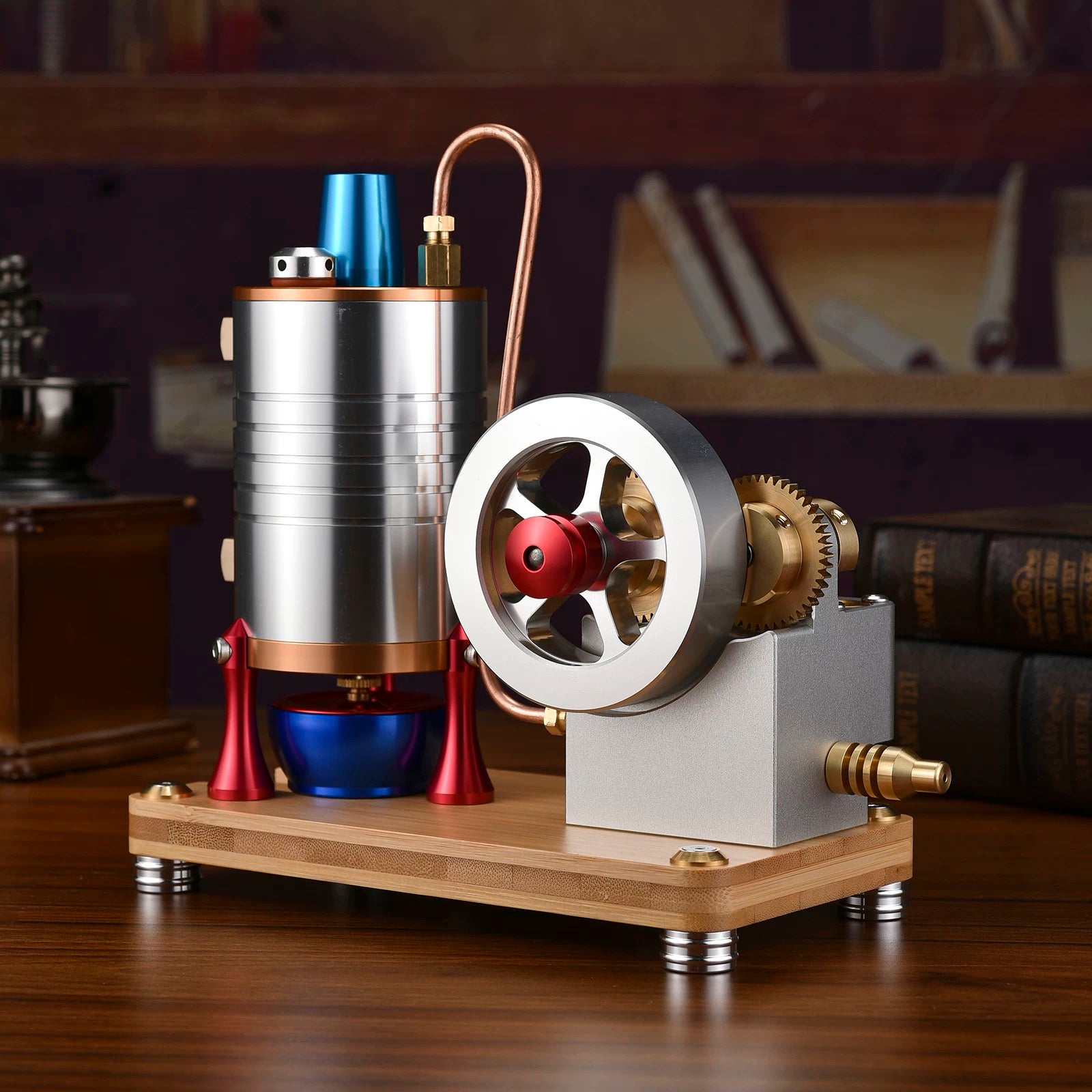 Startable steam engine model engine K007