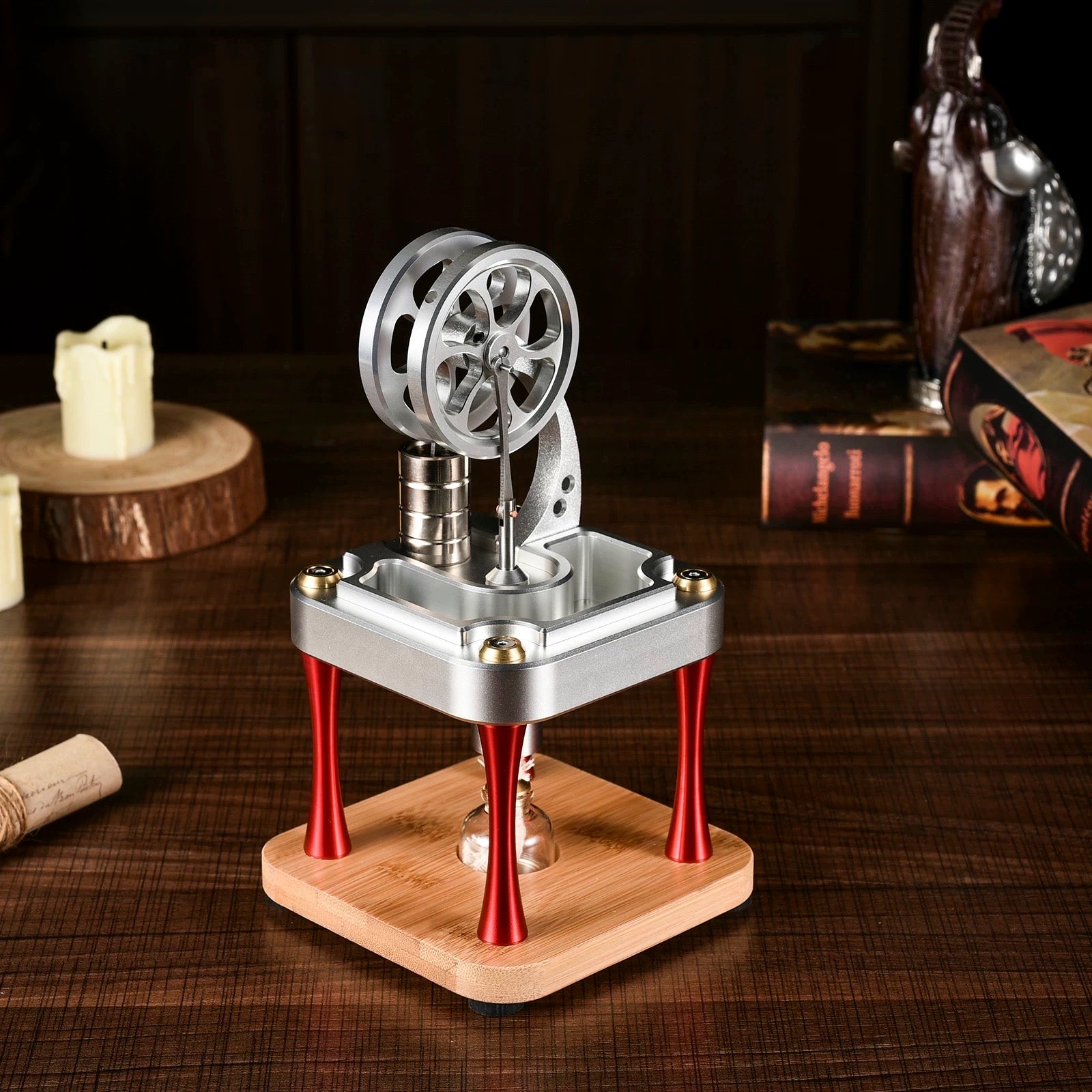 Water-cooled or air-cooled Stirling engine models